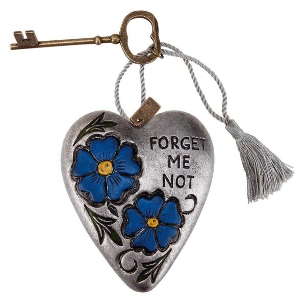 Mrs and Mr Heart Art Forget me Not met Sleutel van Mrs & Mr Heart Art
