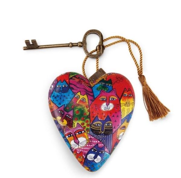 Mrs and Mr Heart Art Love Cats met Sleutel van Mrs & Mr Heart Art