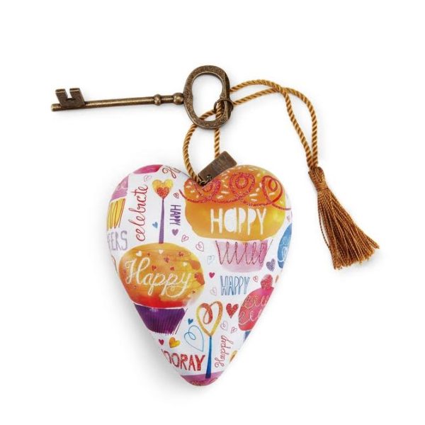 Mrs and Mr Heart Art Happy met Sleutel van Mrs & Mr Heart Art