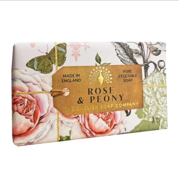 Rose & Peony Soap 190gr van The English Soap Company