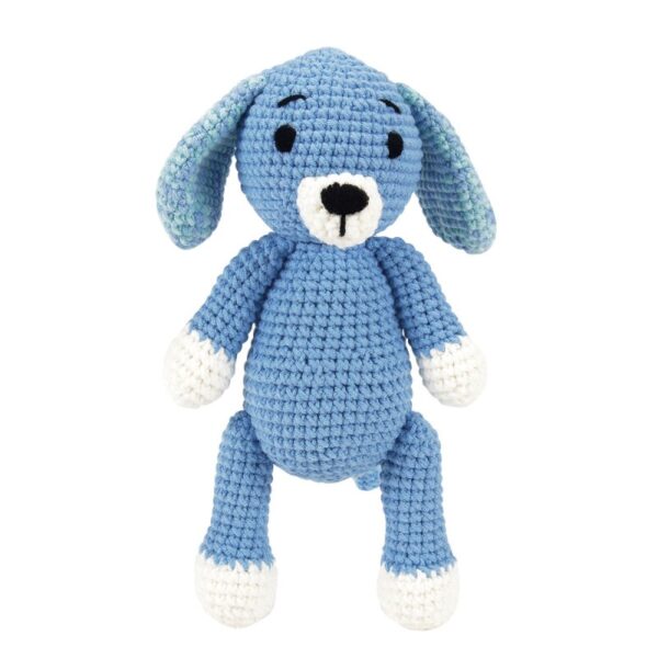 Handgemaakte gehaakte kinder knuffel Woolie Lucas de Hond van By Woolie